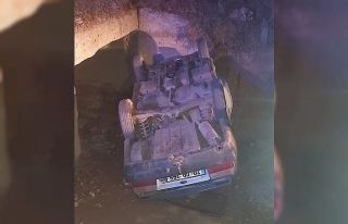 Karaman’da otomobil sulama kanalına düştü: 3...