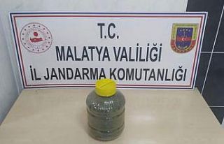 Malatya’da 1 kilo 600 gram esrar ele geçirildi