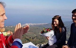 (Özel) Metrelerce yükseklikte dünya evine girdiler