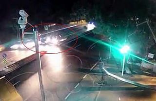 Sarıyer’de yürekleri ağza getiren kaza kamerada