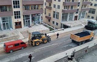 Safranbolu’da asfalt çalışması sürüyor