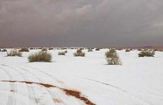 Suudi Arabistan’da kar yağdı