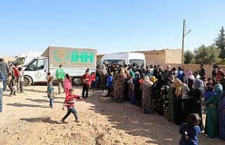 Tel Abyad ve Rasulayn’da 2 bin aileye yardım eli