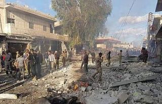 Telabyad’da pazar yerine düzenlenen saldırıda...