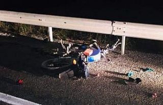 Ticari araçla çarpışan motosikletli hayatını...