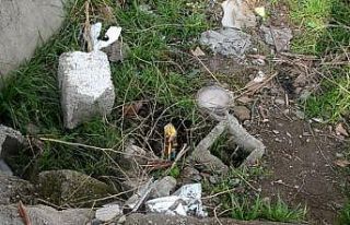 Vicdansız anne bebeğini poşete koyup arsaya attı