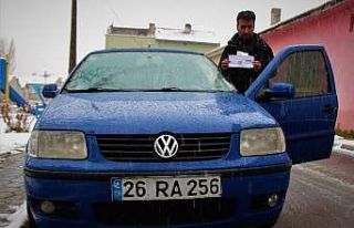 Bulunmadığı şehirde park cezası yedi