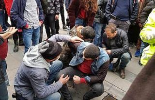 Cadde ortasında tartıştığı kayınbiraderlerini...