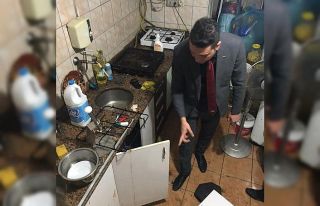 Denetimdeki zabıtaları şok eden görüntüler