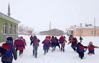 Erzincan Refahiye’de taşımalı eğitime kar tatili