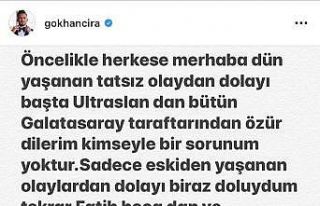 Gökhan Çıra, Fatih Terim’den özür diledi
