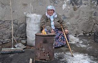 Kars’ta 70 yaşındaki ninenin eksi 10’da yaşam...