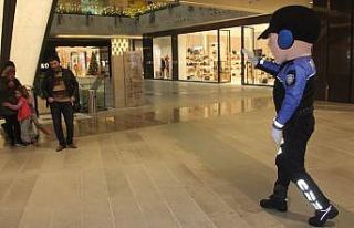 Maskot polisten "yılbaşına hırsız şokuyla...