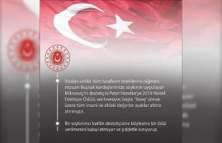 MSB’den Nobel açıklaması: "Kabul etmiyor...