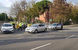 Trafik timleri drone ile denetim yaptı, sürücüleri...