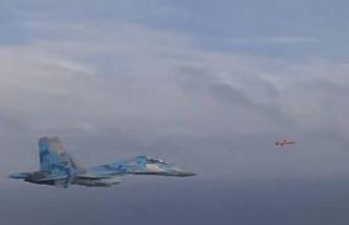 Ukrayna’nın fırlattığı seyir füzesi ile SU-27...