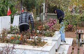 Ülkü ocakları şehitler için yürüyüp şehitliği...