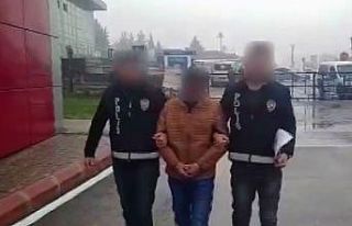 Yankesici önce kameraya ardından polise yakalandı