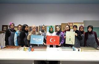 Akademi lisede hayaller ebruya kağıda işlendi