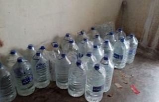 Aksaray’da 222 litre sahte içki ele geçirildi