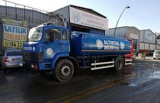 Altıntaş Belediyesi kanalizasyon açma makinası...