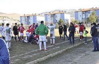 Amatör lig maçında korku dolu dakikalar