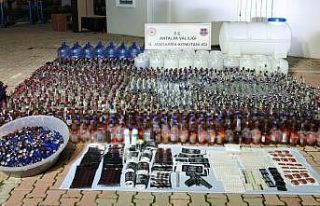 Antalya’da jandarmadan kaçak içki operasyonu