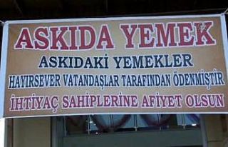 Askıda yemek uygulaması yüzleri güldürdü