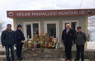 Atık yağlar belediyeye teslim edildi