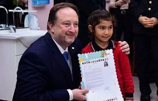 Başkan Orkan karne sevincine ortak oldu