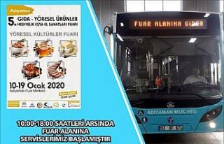 Belediye otobüsleri fuar alanına kadar hizmet verecek