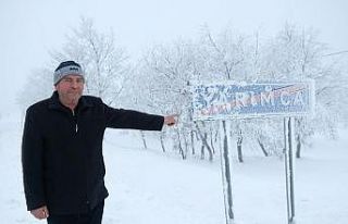 Bu mahallede kar kalınlığı 1 metre