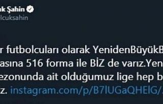 Bursasporlu futbolculardan kampanyaya destek