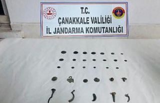 Çanakkale’de kaçak tarihi eser satmak isteyen...