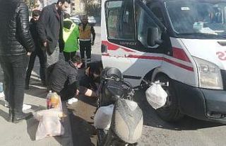 Cip ile elektrikli bisiklet çarpıştı: 1 yaralı