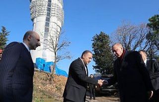 Cumhurbaşkanı Erdoğan Çamlıca Kulesi’nde incelemelerde...