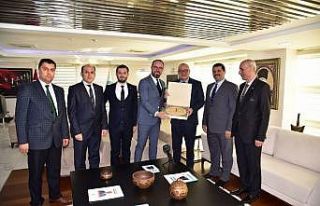 Demirci heyetinden Başkan Ergün’e OSB teşekkür