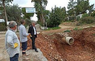 Didim Belediyesi Akbük’te yağmur suyu kanalı...