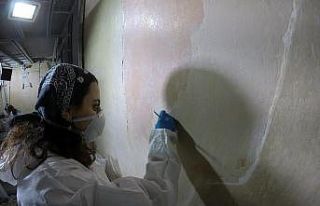 Dolmabahçe Sarayının duvarları resim paleti gibi...