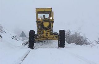 Elazığ’da kardan kapanan 67 köy yolu açıldı,...