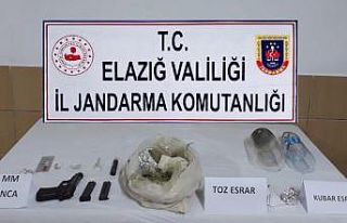 Elazığ’da uyuşturucu operasyonu:1 şüpheli yakalandı