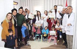 Engelli öğrencilere karne sürprizi