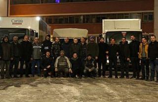 Erzurum’dan deprem bölgesine sevgi seli