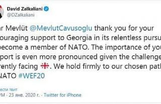 Gürcistan Dışişleri Bakanı, Çavuşoğlu’na...