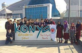 Hüyüklü öğrenciler Konya Bilim Merkezi gezisi