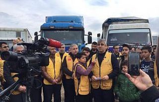 İdlib’e 6 tır acil yardım malzemesi