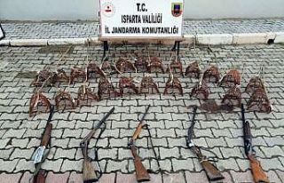 Isparta’da 6 kaçak avcıya 40 bin lira para cezası