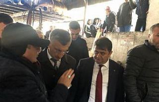 Kaçak madendeki göçükte kurtarma çalışmaları...