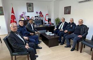 Kaymakam Yıldız Muhtarlar Federasyonunu ziyaret...