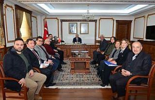 Kent Konseyi çalışma gurupları Vali Akın’ı...